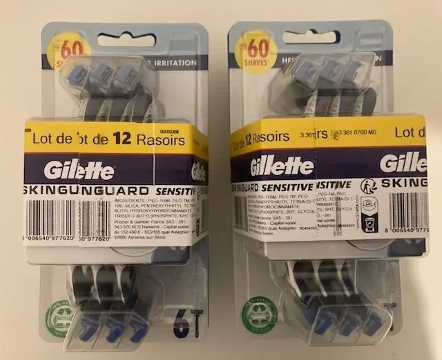 Gillette - 24 rasoirs jetables Gillette Skingunguard Sensitive