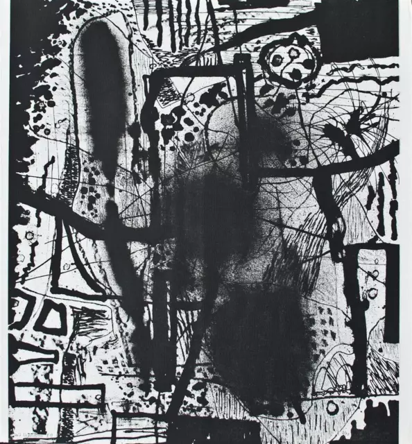 Veit Hofmann Abstrakt Ostdeutsche Kunst Dresden signiert Siebdruck 1980 3/10