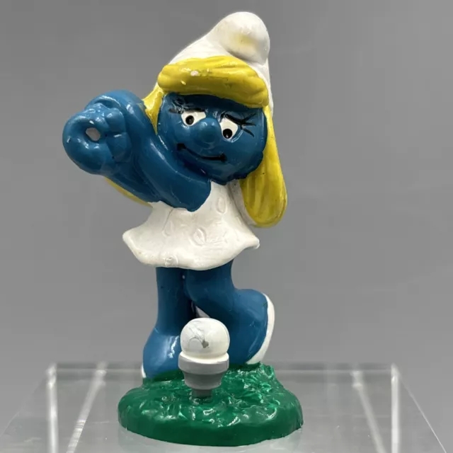 Smurf Smurfine Golf Peyo 1985 Schleich No. 1 Collectible