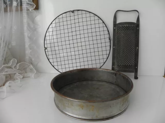 Altes Tortengitter Reibe Springform Rost Shabby Chic Vintage