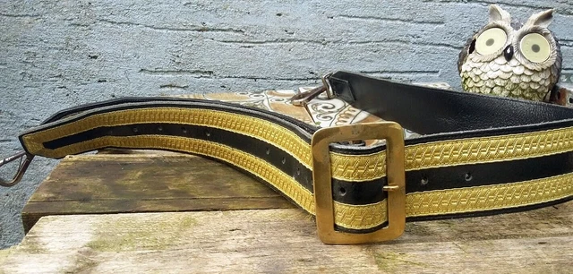 Regiment Officer Baldric Highland Sword Belt In White Leather - Foto 11