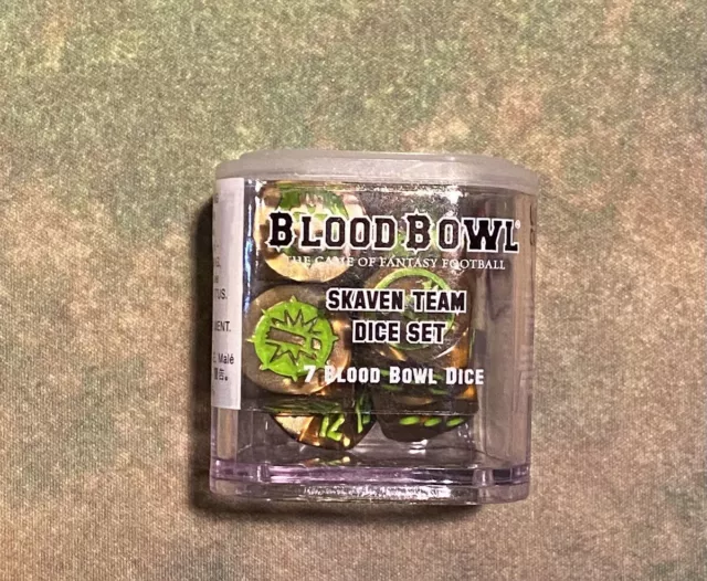 Games Workshop Blood Bowl Skaven Skavenblight Scramblers Team Dice Cube NEW NIB