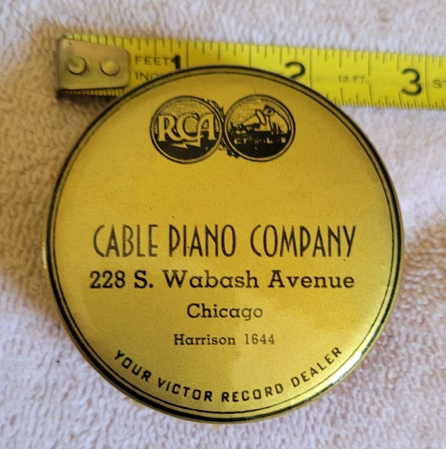 Record Duster Brush Rca Cable Piano Company Chicago