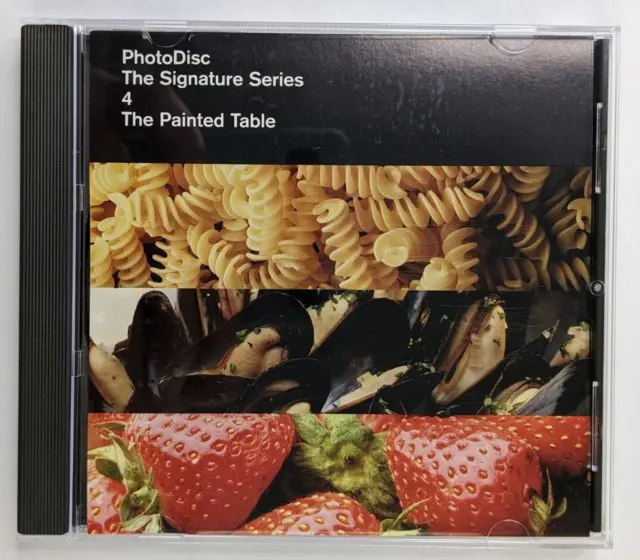 PhotoDisc Signature Series 4, mesa pintada CD 1995 fotos de stock libres de regalías