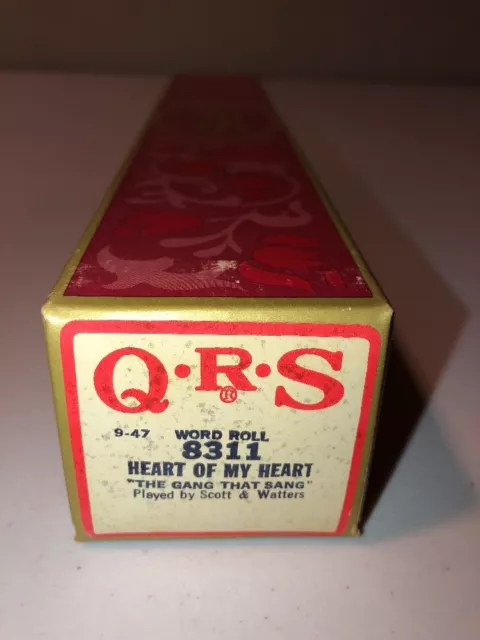 QRS 9-47 Player Piano Word Roll 8311 Heart Of My Heart The Gang That Sang