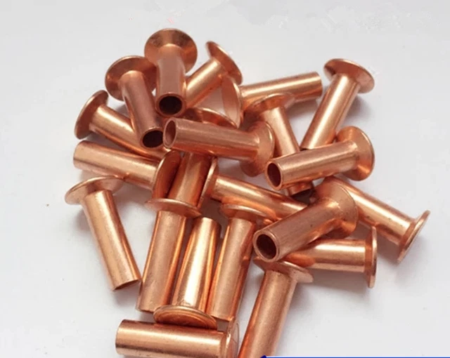 M6 M8 M10 Plated Copper Iron Semi-hollow Rivet Countersunk Rivets 18mm-26mm Long