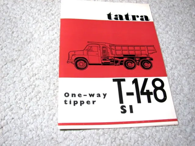 1970's TATRA T-148 SI (CSSR) SALES BROCHURE