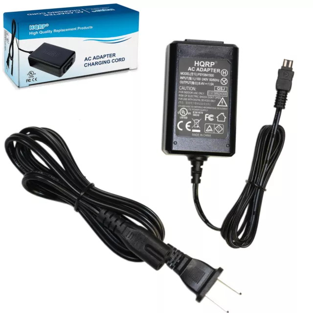 HQRP AC Adapter Charger for Sony HandyCam DCR-HC85 DCR-HC85E DCR-SR40 DCR-SR42