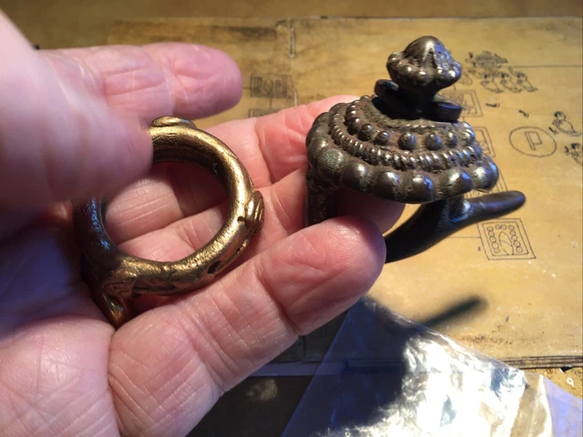 2 ANILLOS ANTIGUOS de África Occidental de la colección JEFE TRIBAL Tipo 1800-1900 Lote 5
