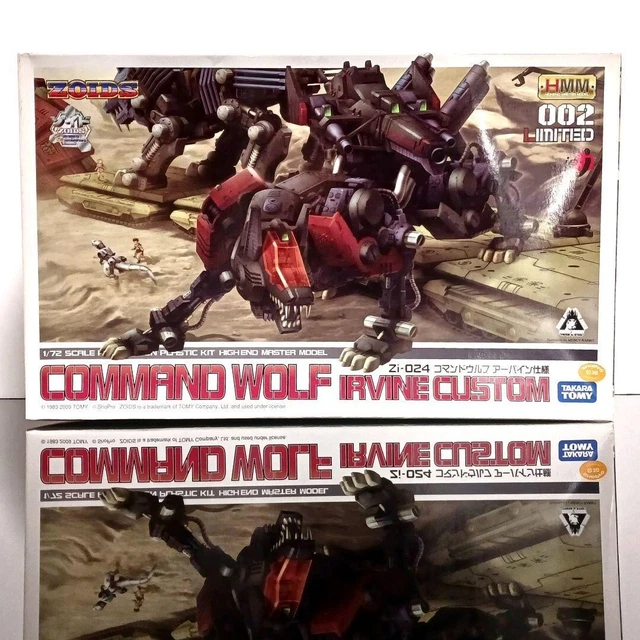 KOTOBUKIYA ZOIDS HMM 002 Zi-024 COMMAND WOLF IRVINE CUSTOM 1/72 Model ...
