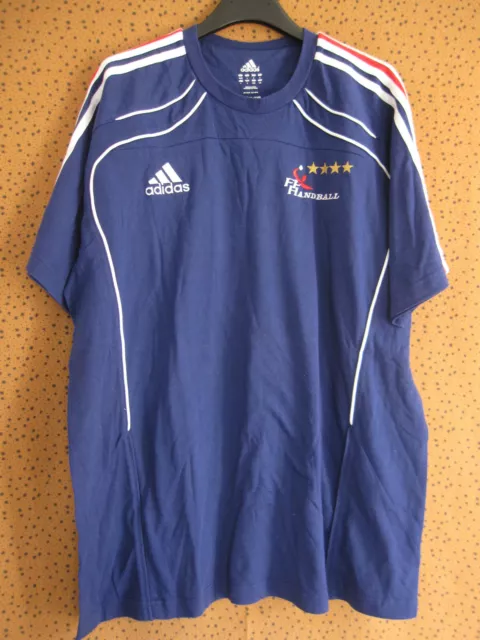 Tee shirt Adidas Equipe de France Handball FFH coton vintage jersey - 6 / L