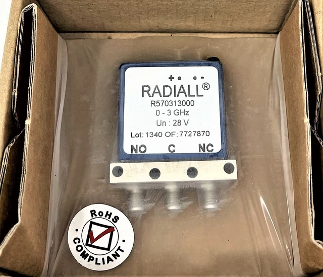 Nuovo ~ Radiall R570313000 RF Coassiale Interruttore DC-3GHz