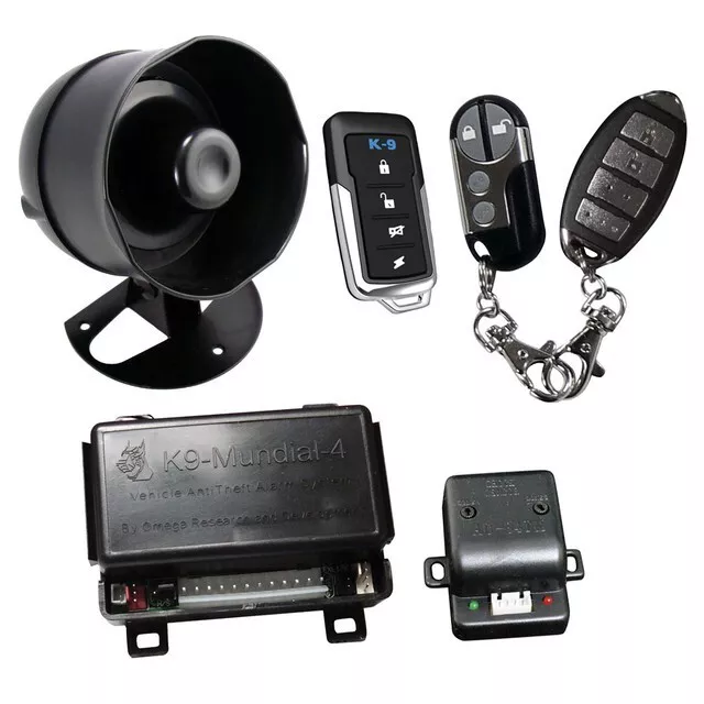 Excalibur K9MUNDIAL6 | K-9 Vehicle Keyless Entry Alarm System w/ (3) Remotes
