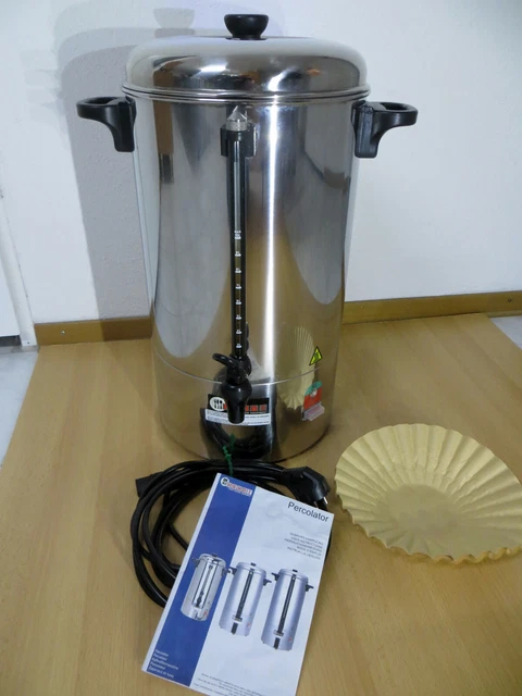 Kaffee-Perkolator Einwandig 15 Liter Edelstahl Hendi 208205 Kaffeemaschine