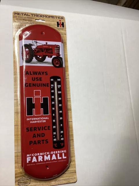 Always Use Genuine IH Service & Parts Metal Thermometer (International Harvester