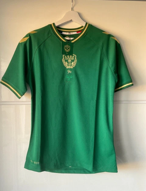 Maillot foot ASSE Saint-Etienne 90 ans T. S