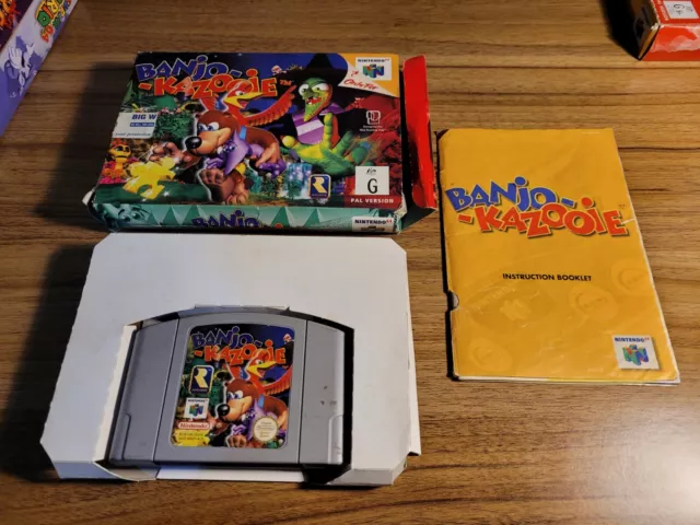 Banjo Kazooie N64 Video Game Nintendo 64 Complete In Box CIB, 1998