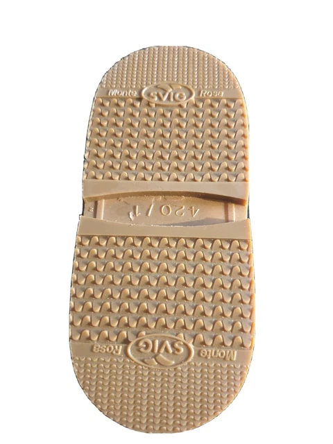 Shoe Repair Cobblers Care Material DIY PU Rubber Heels 2 7/8 " Beige Brown SVIG