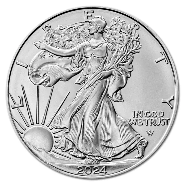 2024 Silver American Eagle Usa Etats Unis Argent Pur 999 Ounce Oz