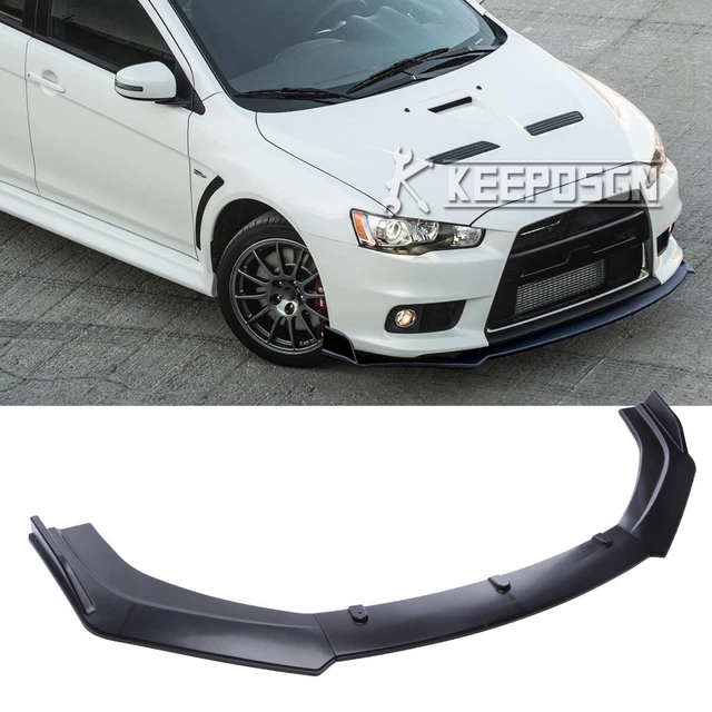 FOR MITSUBISHI LANCER EVO X Matte Front Bumper Lip Spoiler Splitter