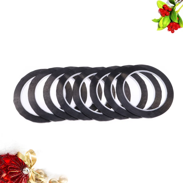 10 PCS Dünnes Schwarzes Band Whiteboard-Vinylband Klebeband