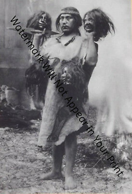 STRANGE ODD SPOOKY FREAKY CREEPY WEIRD Witch Doctor Death Ritual VINTAGE PHOTO