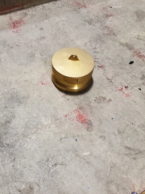 brass camlock DUST PLUG, 3"