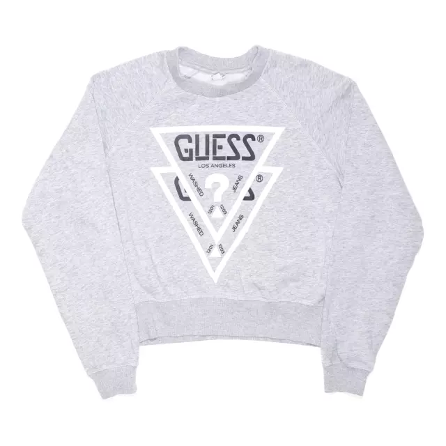 GUESS Felpa Donna Los Angeles Grigia XS
