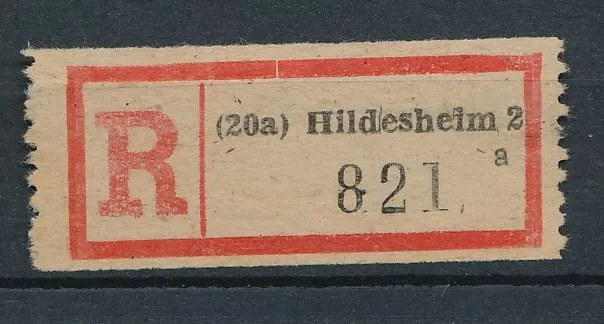 80409) Zonen, Reco-Zettel (20a) Hildesheim 2 a