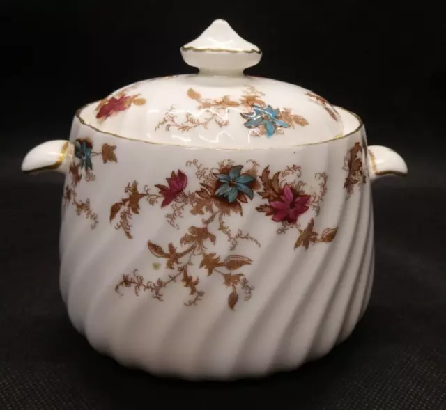 Vintage Minton 'Ancestral' Sugar Bowl with Lid - Signed