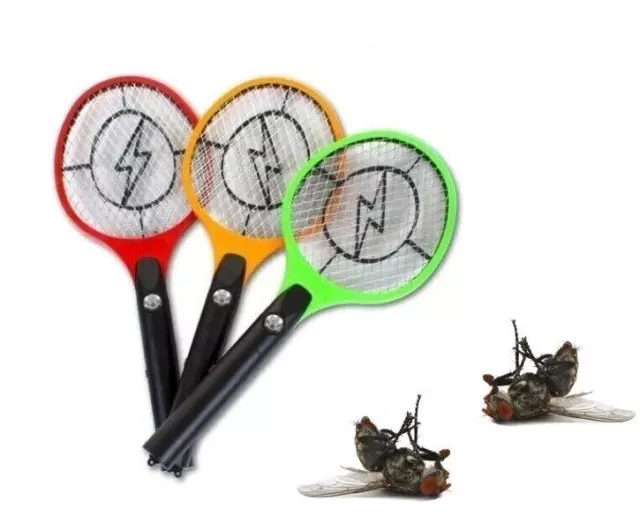 Electric Fly Zapper Killer Racket Bug Mosquito Insect Pest Swatter Wasp Trap Bat