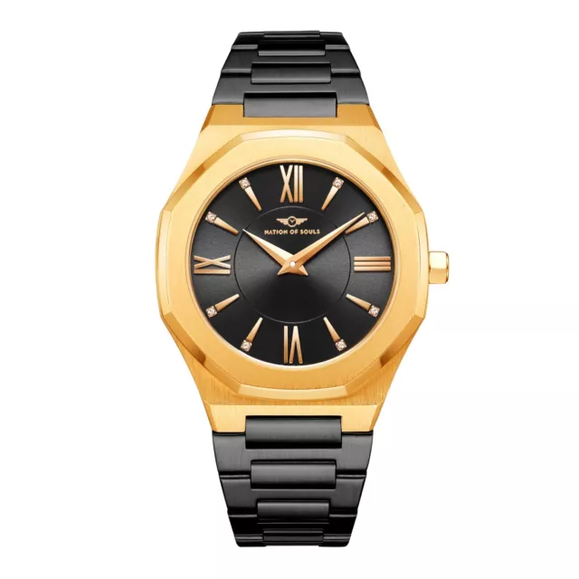 Black designer hotsell watches ladies