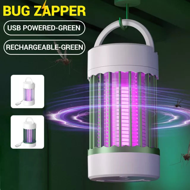 Mosquito Catcher Lamp Insect Killer Electric LED Light Fly Bug Zapper Trap USB