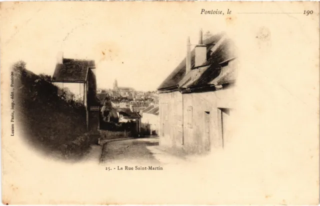 CPA Pontoise La Rue Saint-Martin FRANCE (1308635)