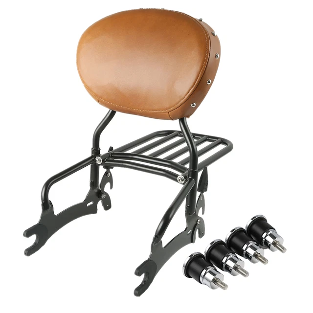 12& BACKREST SISSY Bar Rack & Mount Spools Fit For Indian 20172022