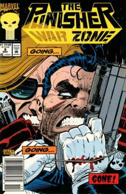The Punisher: War Zone #9 Newsstand Cover (1992-1995) Marvel Comics