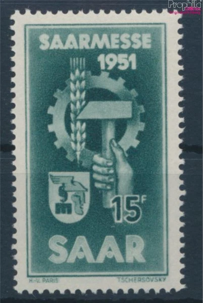 Briefmarken Saarland 1951 Mi 306 postfrisch (10214585
