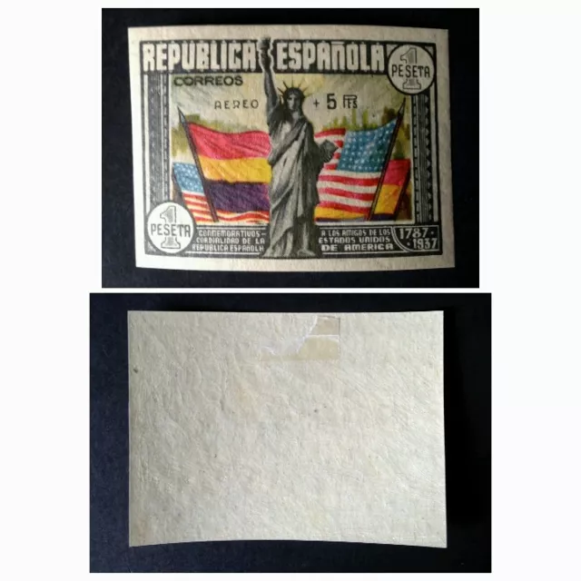 ESPAÑA (República).AÑO 1938.CONSTITUCION DE ESTADOS UNIDOS,SIN DENTAR.