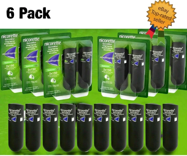 Quickmist mouthspray Freshmint 2 x 150 ((Expiry 2024))  Pack 6