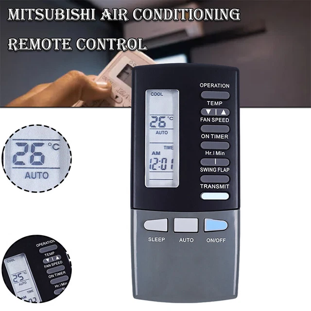 Telecomando aria condizionata per Mitsubishi RKK502A101D RKK502A101F RKK502A1