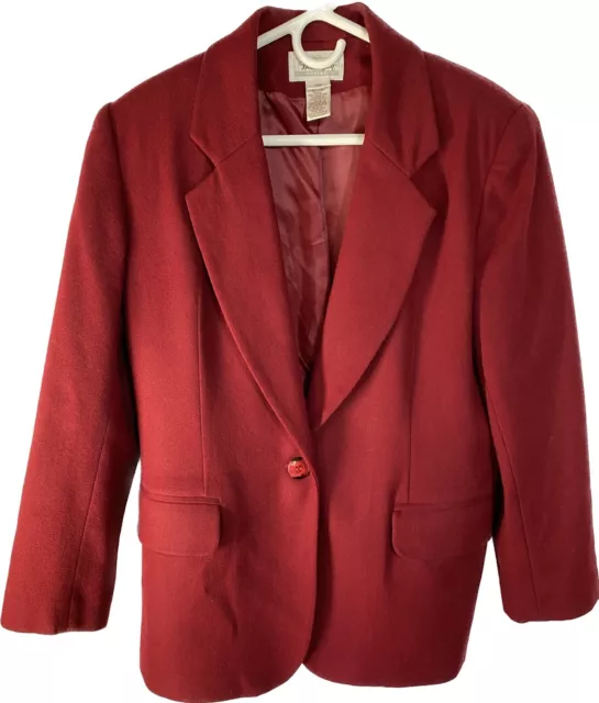 Topshop PETITE Berry Burgundy Wine Red Crop Peg Trouser Suit UK Size 4