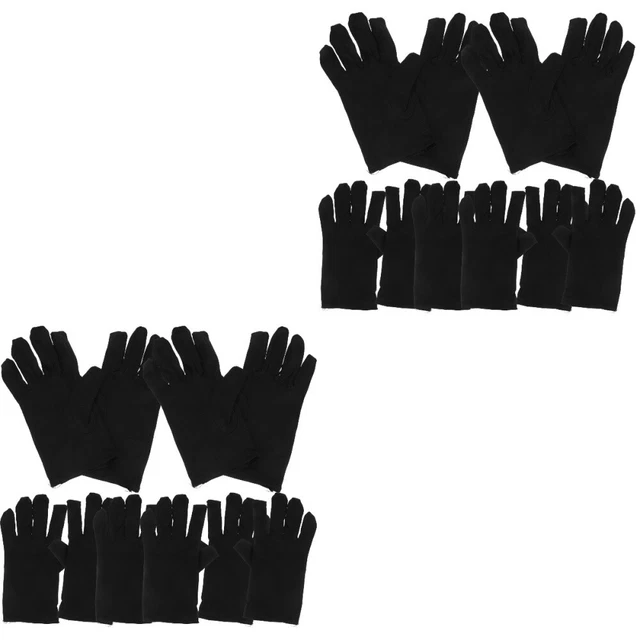 10 Pairs Gant De Doigt Randonnée Gants Jardinage Blancs Légers Mécanique