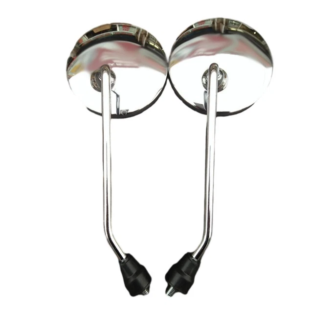 Rétroviseur Convexe Grand Angle Pour Vélo, Scooter, Trottinette - Fixation Universelle Sur Guidon, Noir