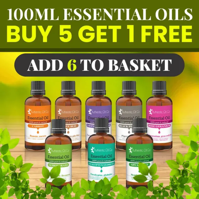 100ml Essential Oils 100% Pure Essential Oil Fragrances Diffuser Aromatherapy