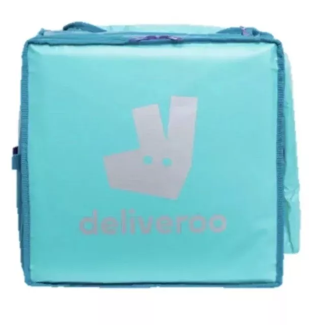 Deliveroo Thermotasche GROSSGRÖSSE Lebensmittellieferung Fahrradtasche Motorradrucksack NEU