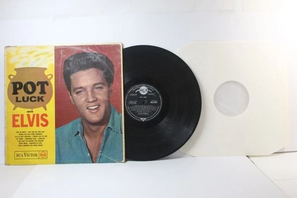 ELVIS PRESLEY POT Lucky Uk English Gb Board Lp Mono Rack EUR