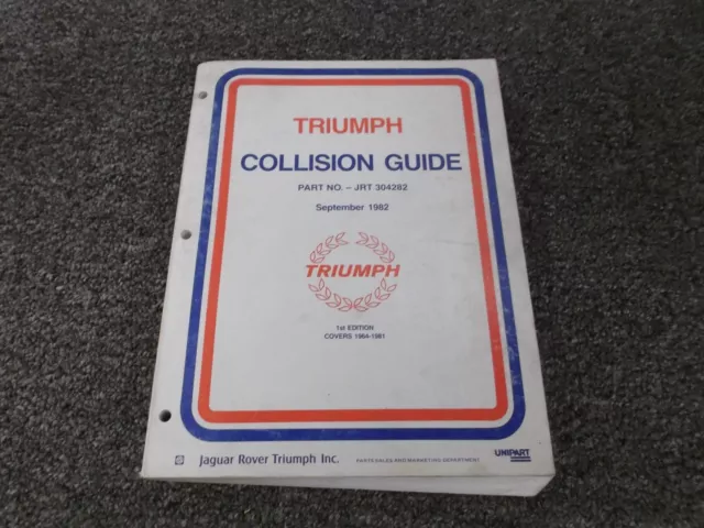 1964-1981 Triumph Spitfire TR4 TR6 Stag GT6 TR7 TR8 Part Catalog Manual Original