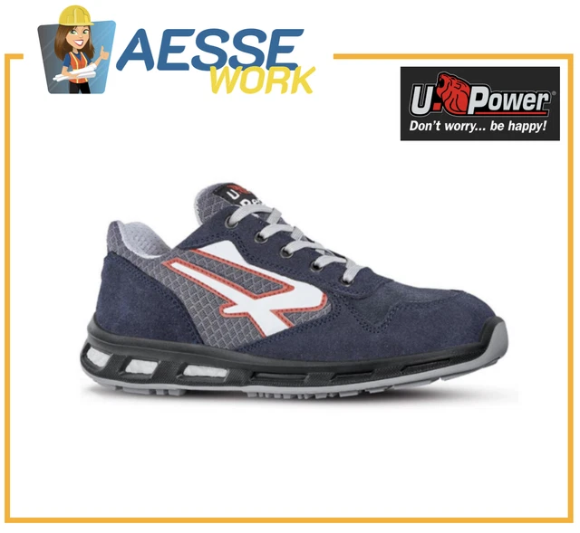 Zapatos De Seguridad U-Power Brezza – S1P SRC, Metal Free, Antideslizantes, Unisex, Color Antracita