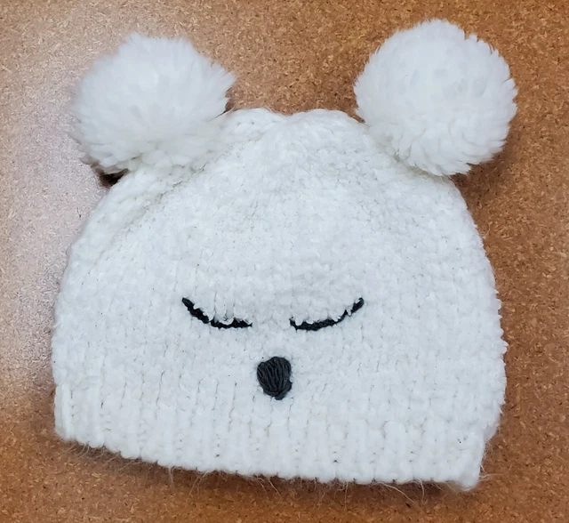 Wonderkids Polar Bear Hat Fleece Childs OSFM (One size fits most) EUC