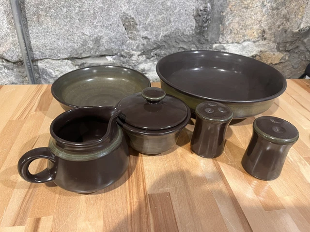 Franciscan Madeira MCM Accessory/ Rare Set: S&P, Serving Bowl, Creamer/ Sugar